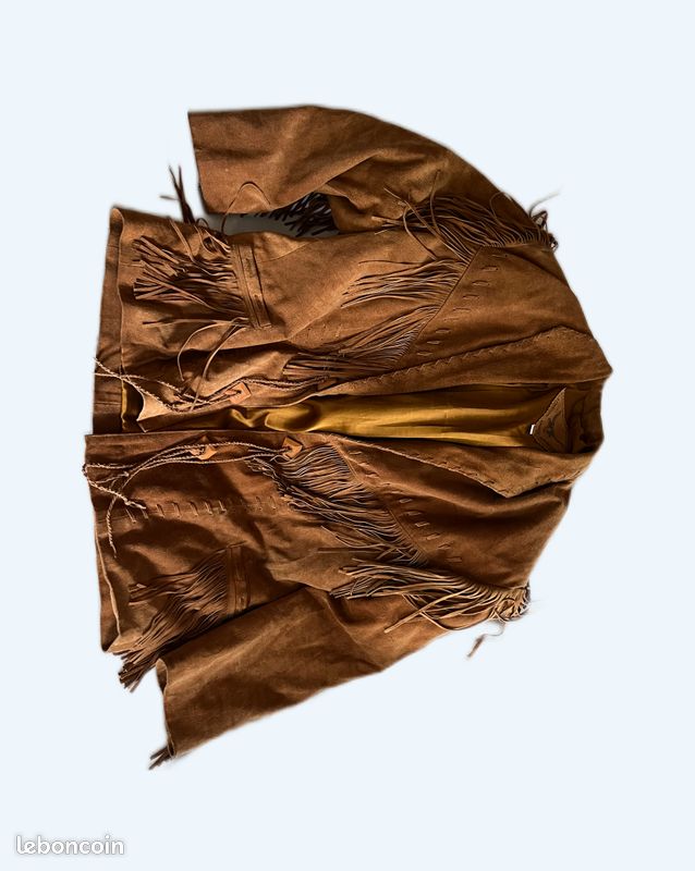 Veste Amérindienne Homme à Franges (image 1)