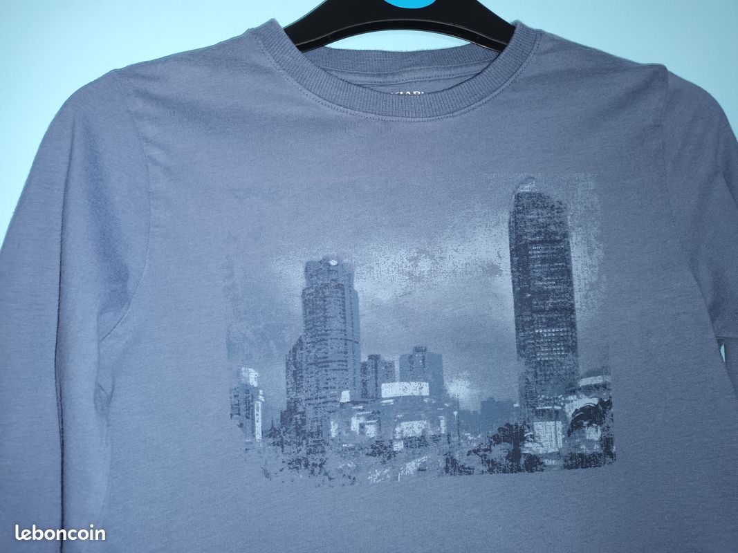 T-shirt m lg gris Kiabi en 8 ans (mam33133) (image 2)