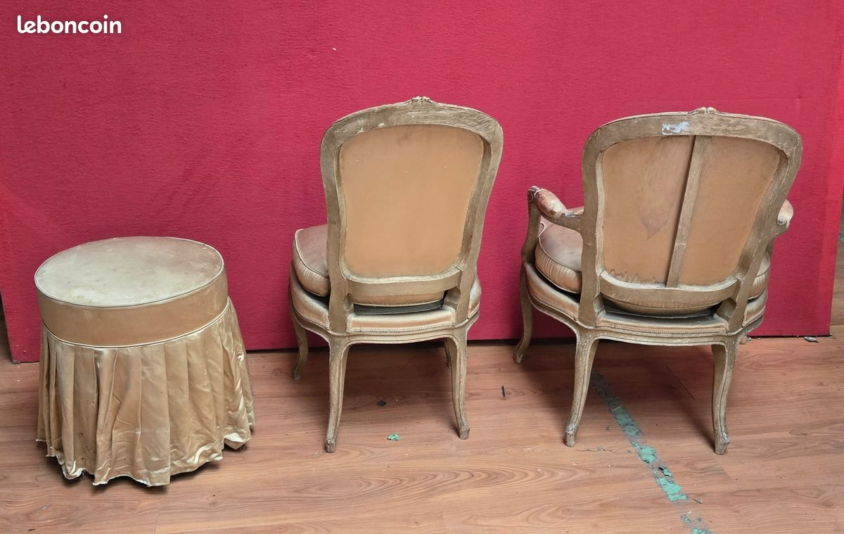 Ensemble de sieges anciens de salon (image 3)