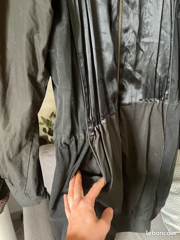 Robe manteau Vanessa Bruno noire – taille 36/38 – pièce archive hybride chic (image 8)