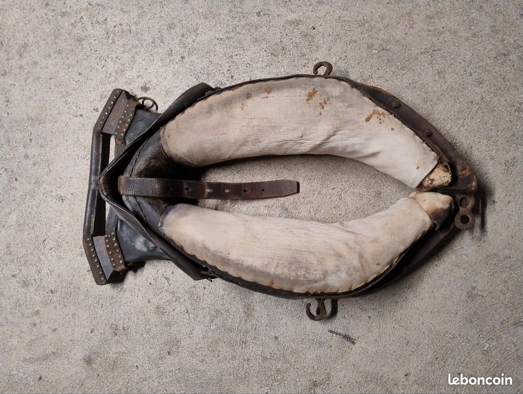 Harnais cheval joug Hames poney équestre laiton vintage