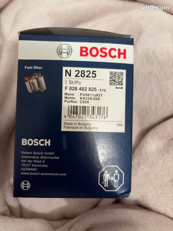 Filtre à carburant Bosch N2825 neuf – erreur de commande (image 2)