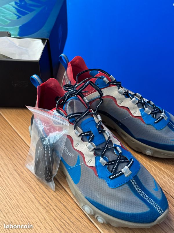 Nike x undercover react element 87 lt beige blue Chaussures