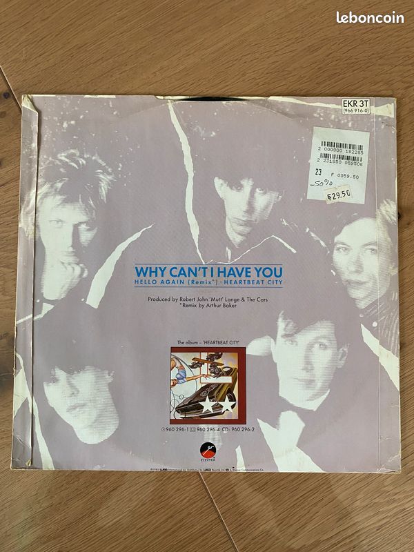 Vinyle maxi 45T - THE CARS - Why Can't I Have You - 1984 (image 2)