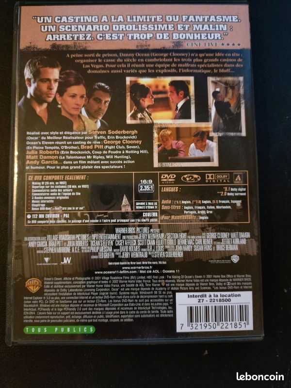 Lot DVD Océans 11 12 13 (image 3)