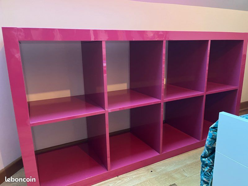 Meuble étagère laqué rose IKEA (image 3)