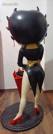 STATUE BETTY BOOP 95CM GROOM NOIR - Animaux en résine XXL