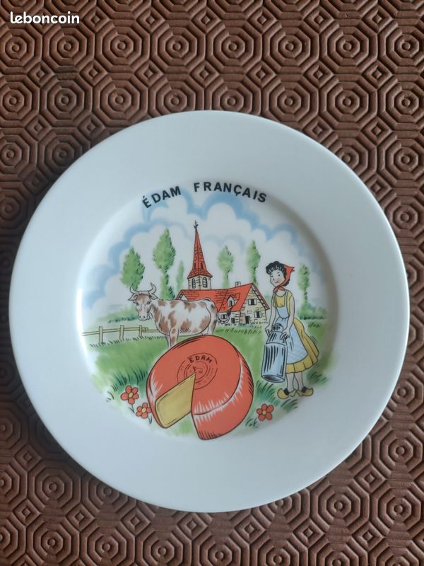 Lot de 6 assiettes à fromage en porcelaine de LIMOGES (image 6)