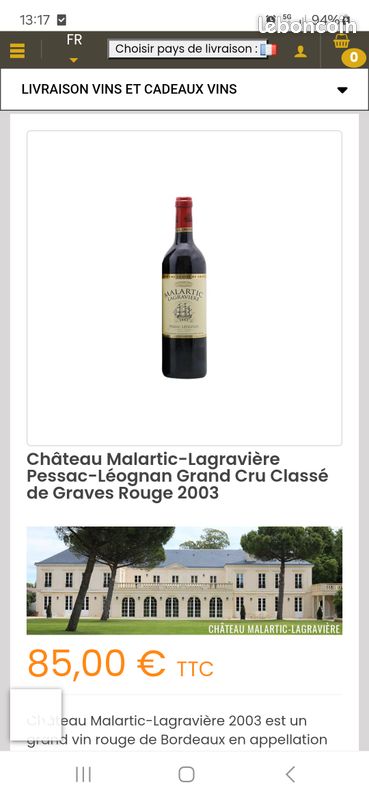 Château Malartic Lagravière 2003 (image 4)