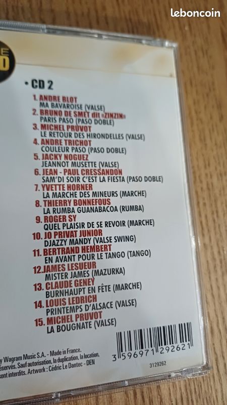 Double CD musette serie Gold.Yvette Horner André Blot Jo Privat... (image 3)