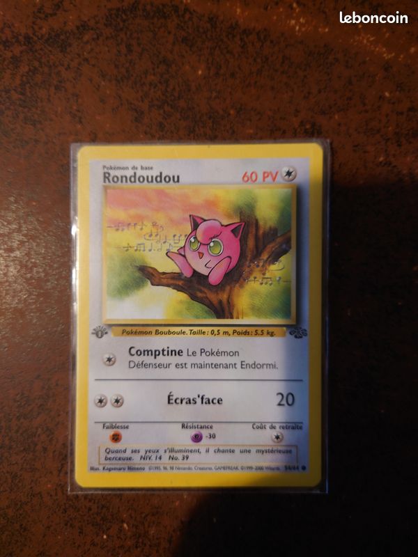 Carte pokémon édition 1 rondoudou 54/64 (image 1)