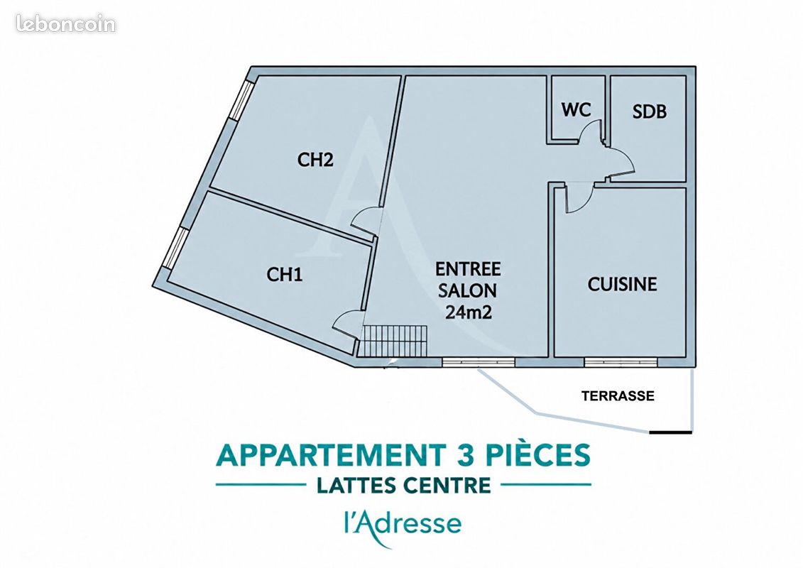 Appartement 3 pièces 68 m² · à Lattes · 68 m² · 239 900 €