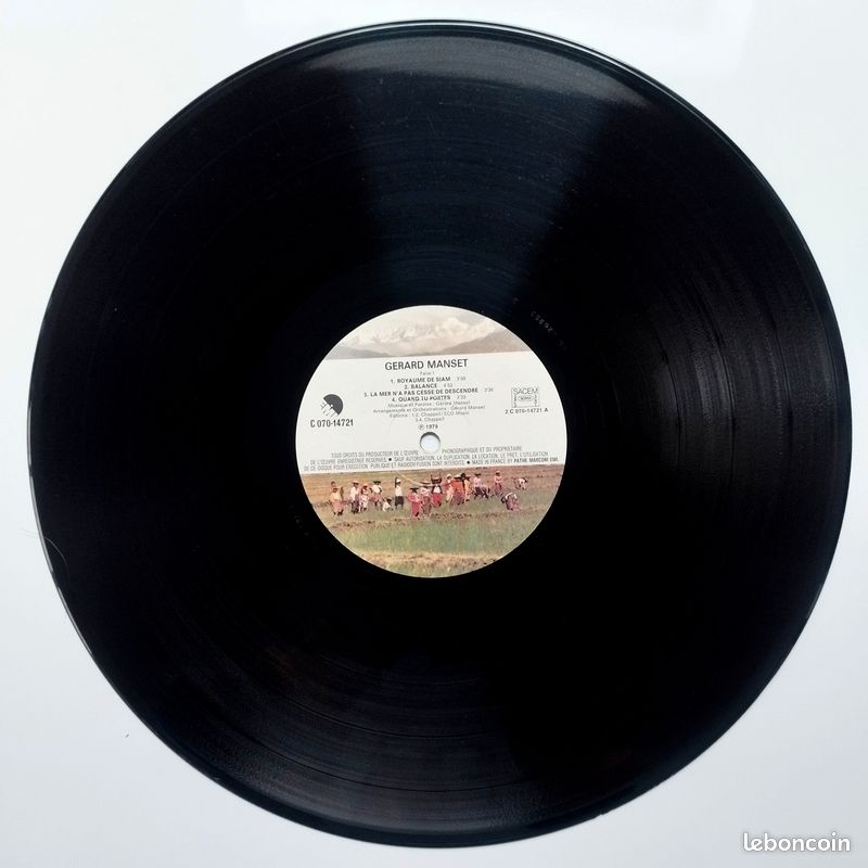 Disque vinyle 33t Gérard Manset LP Royaume De Siam (sortie 1979) (image 6)