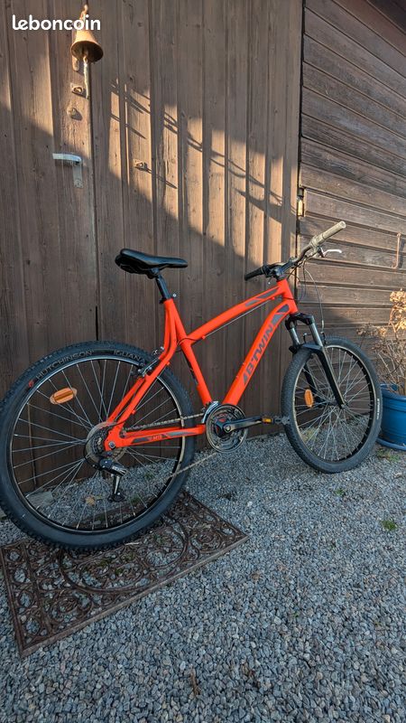 Vtt Rockrider 340 Orange Velo Btwin Orange Vtt Btwin Rockrider 340