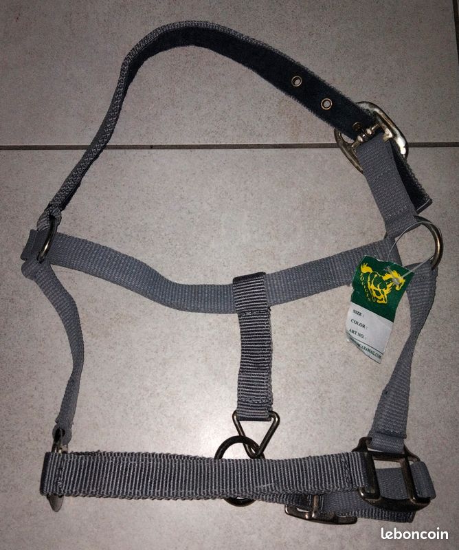 Licol poney gris NEUF (image 1)