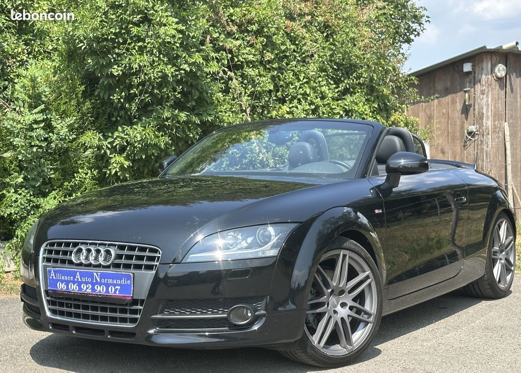 Audi tt 2.0l tfsi 200 ch cabriolet 60600 kms schwartz cuir noir xenon historique (image 1)