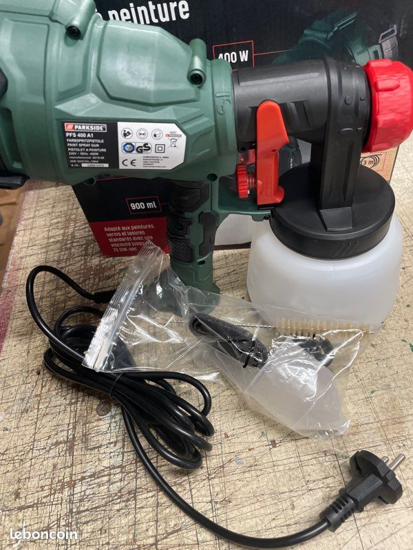 Pistolet à peinture Parkside PFS 400 neuf Bricolage