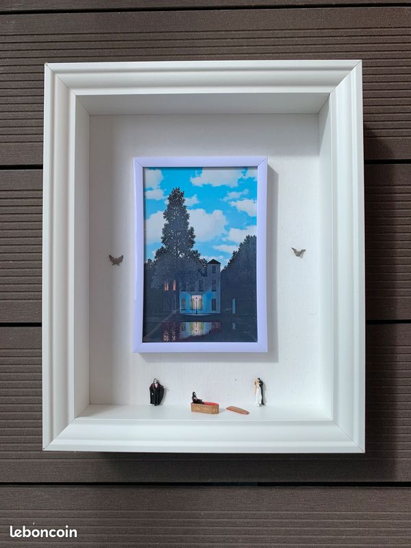 Tableau 3d vitrine magritte –l’empire des lumieres op225 (image 2)