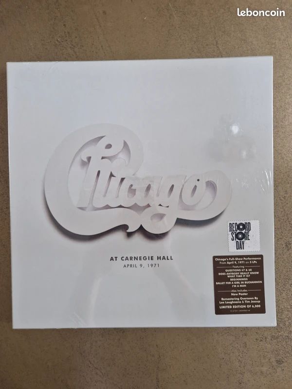 Chicago - At Carnegie Hall - April 9, 79 - coffret 4 vinyles 4LP (image 1)