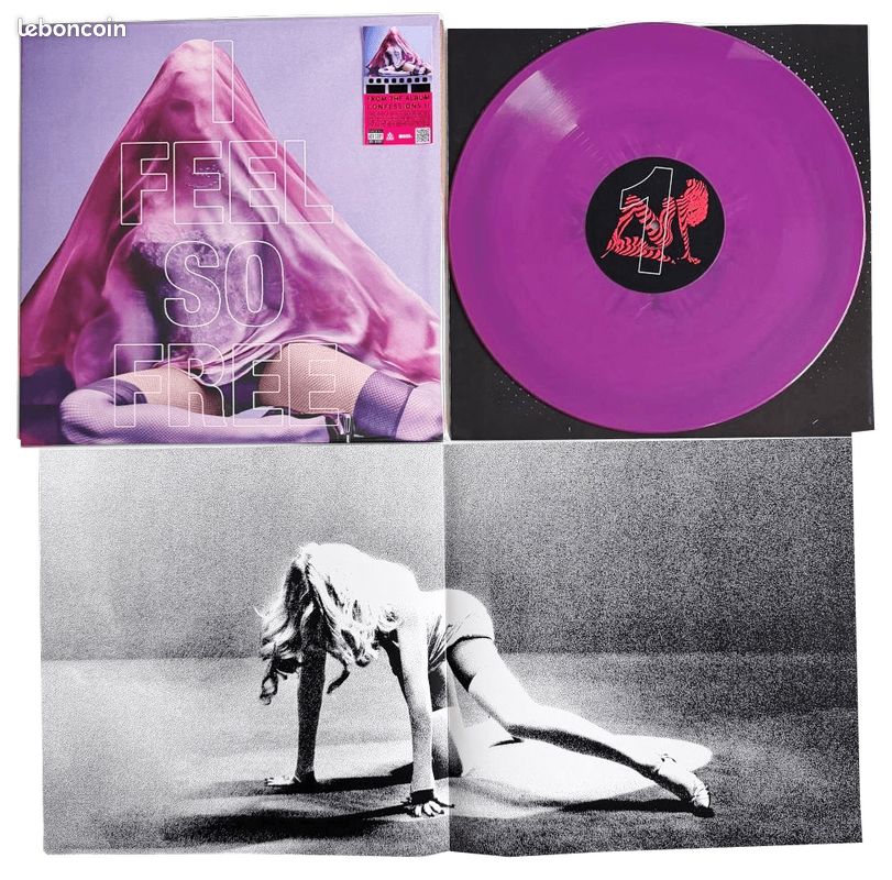Madonna purple vinyle neuf i feel free + poster (image 2)
