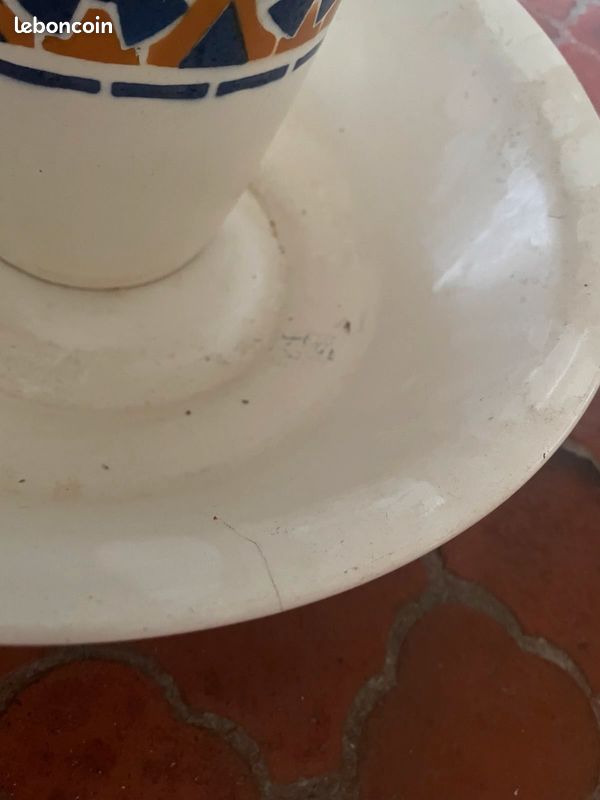Ancien ensemble toilette broc et sa cuvette Givors années 30 (image 4)