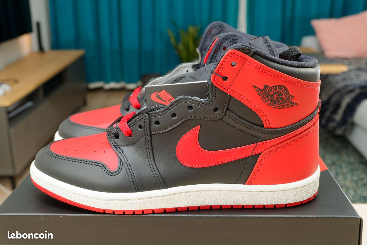 Nike Air Jordan 1 High 85 Bred Noir Rouge Chicago Retro OG (image 1)
