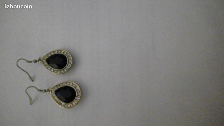 Boucles d'oreille noir