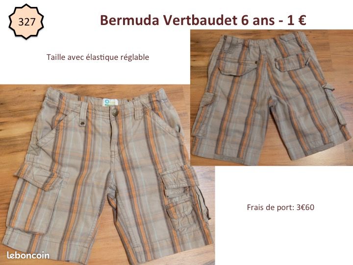 Bermuda garçon Verbaudet 6ans (image 1)