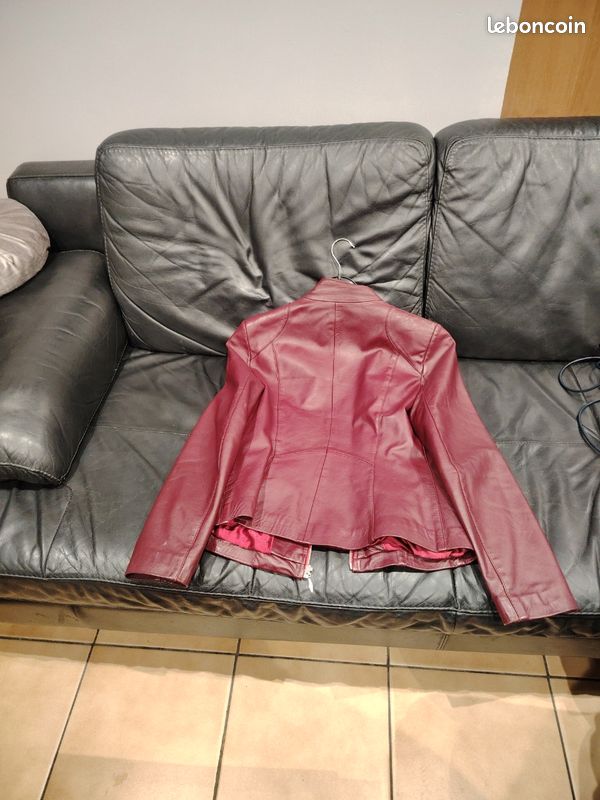 Veste en cuir Pablo Valentino (image 2)