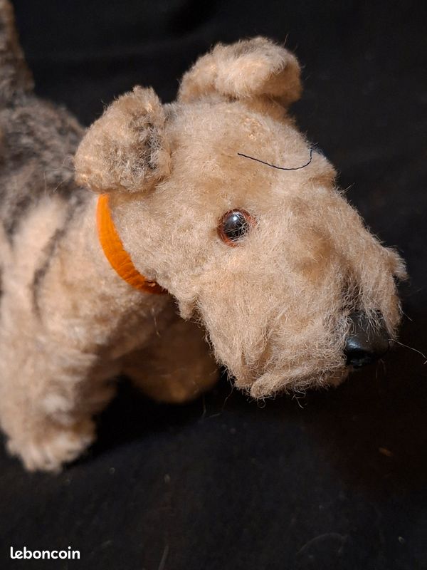 Ancienne Marionnette à Enfiler Chien FOXY - Steiff - Allemagne - Années 1950