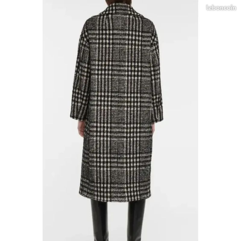 Max Mara Angio Checked Wool Coat - 44 FR (image 8)