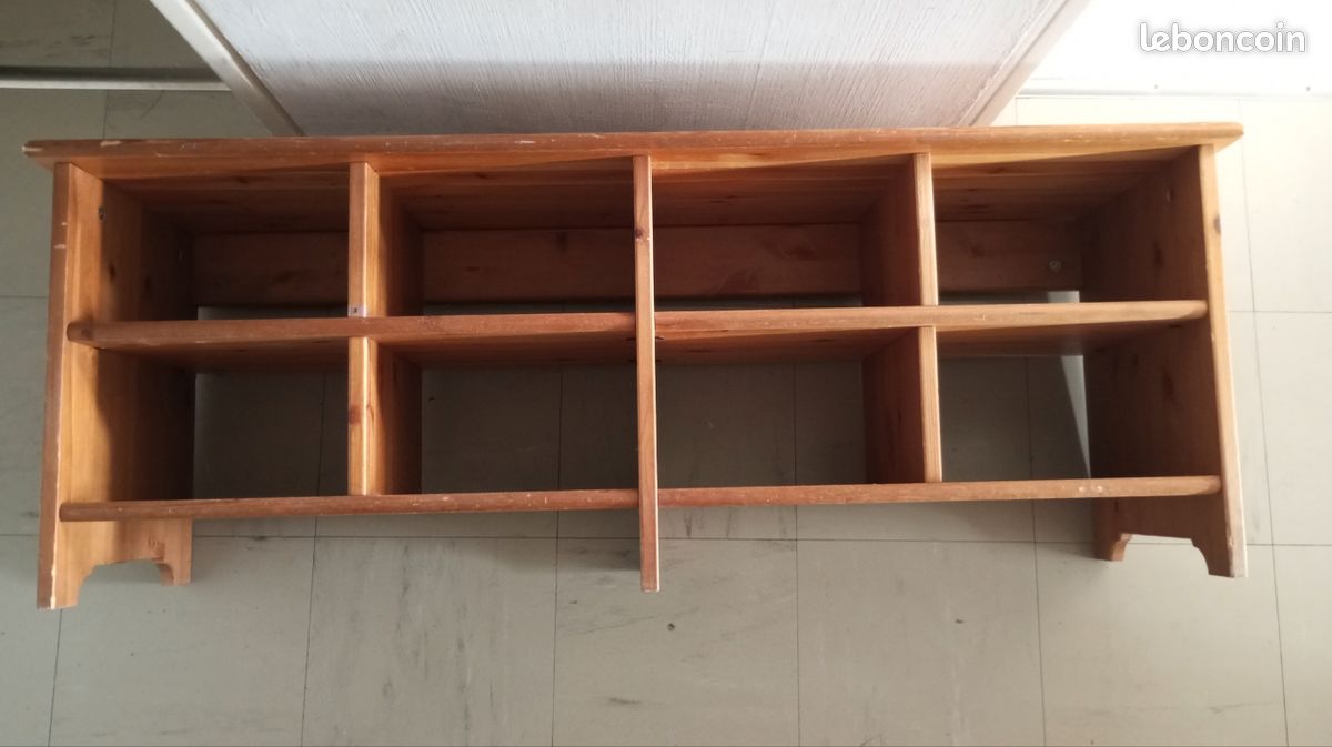 Meuble TV chaussures bois (image 2)