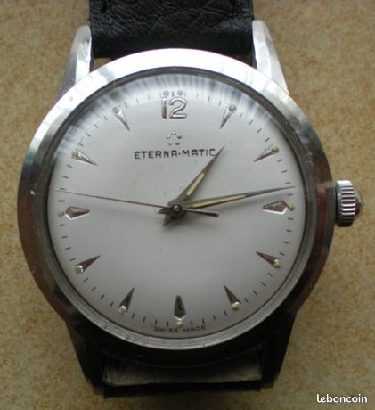 MontremécaniqueancienneETERNAMATICdiamètreboîtier3,2cm