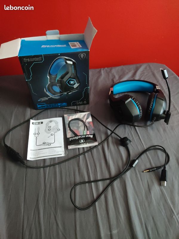 Casque gaming Bee xcellent pro gaming headset GM-6 (image 1)