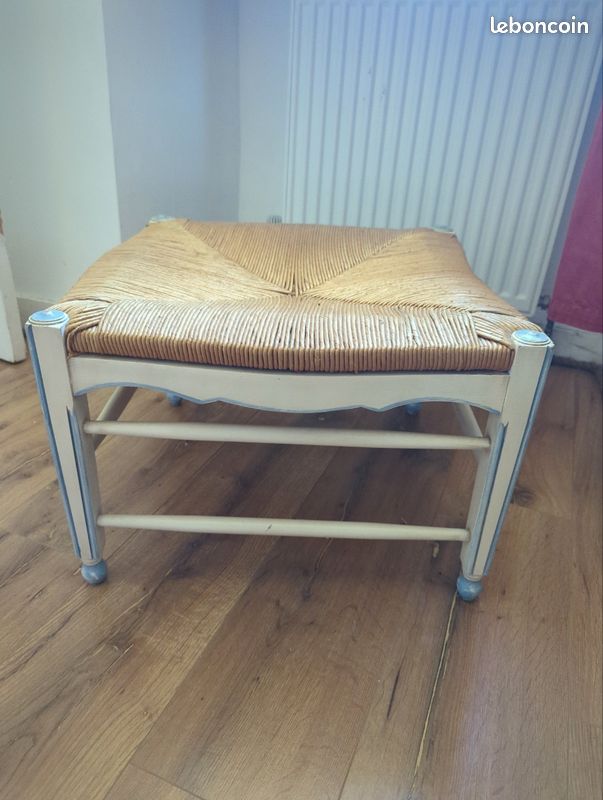 2 tabourets en bois peints (image 2)