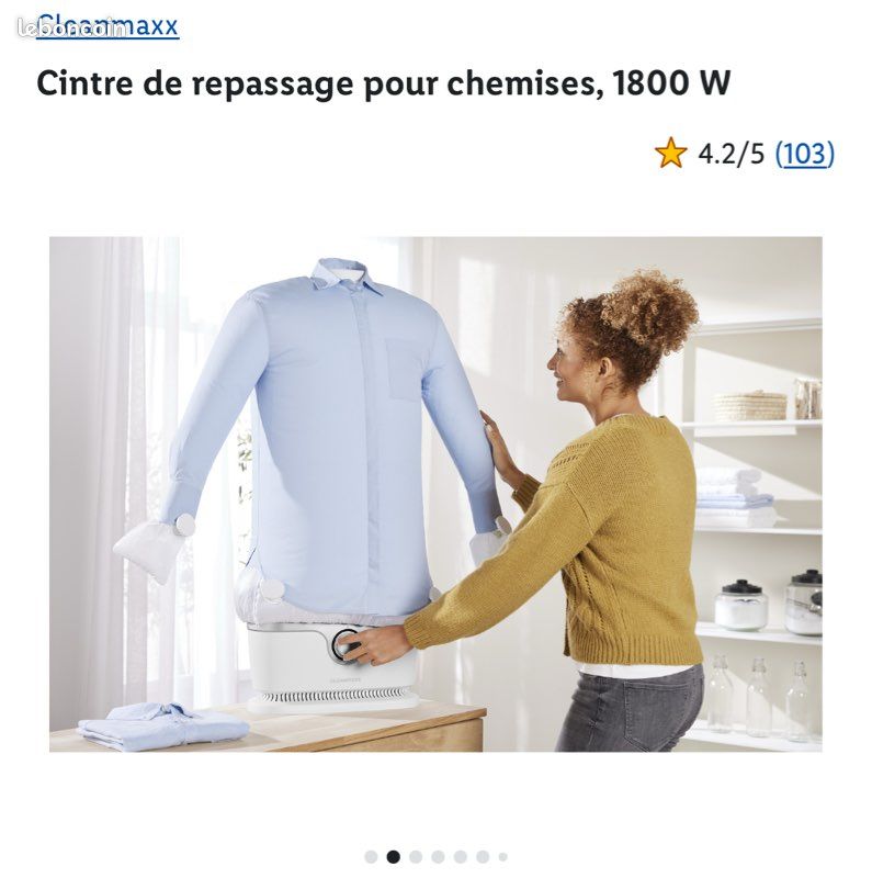 Cintre de repassage pour chemises Lidl Électroménager