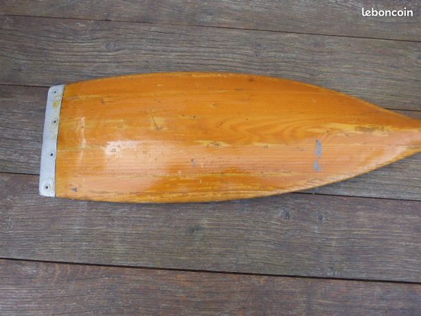 2 Rames / Pagaies En Bois Vintage Années 60 – Canoë Kayak