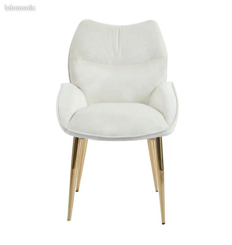 Lot de 4 Chaises en Velours Style Scandinave / Chic (image 9)