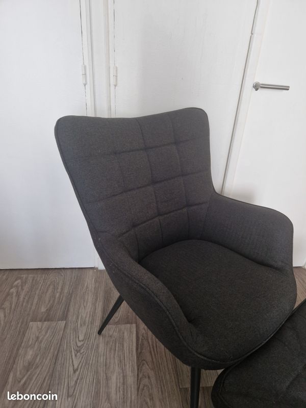 Fauteuil avec repose pied (image 1)