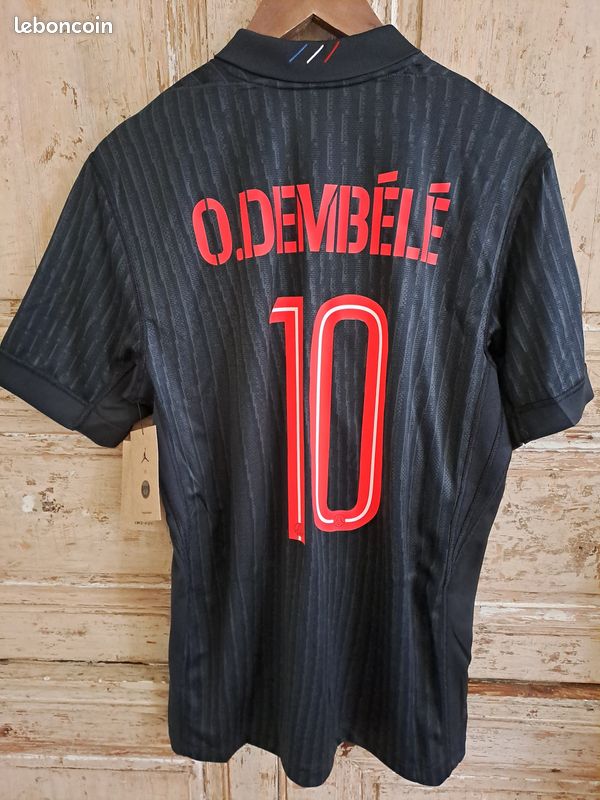 Maillot Domicile Stadium PSG Nike 25/26 - Enfant avec flocage O. Dembélé 10