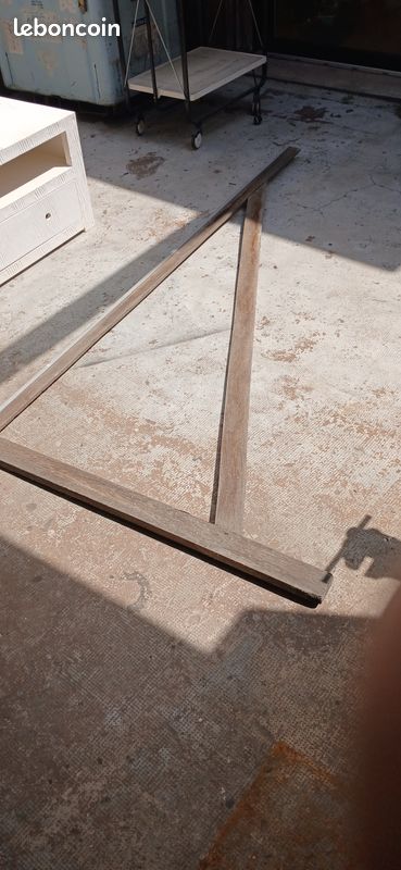 Équerre de menuisier en bois – outil ancien (image 4)