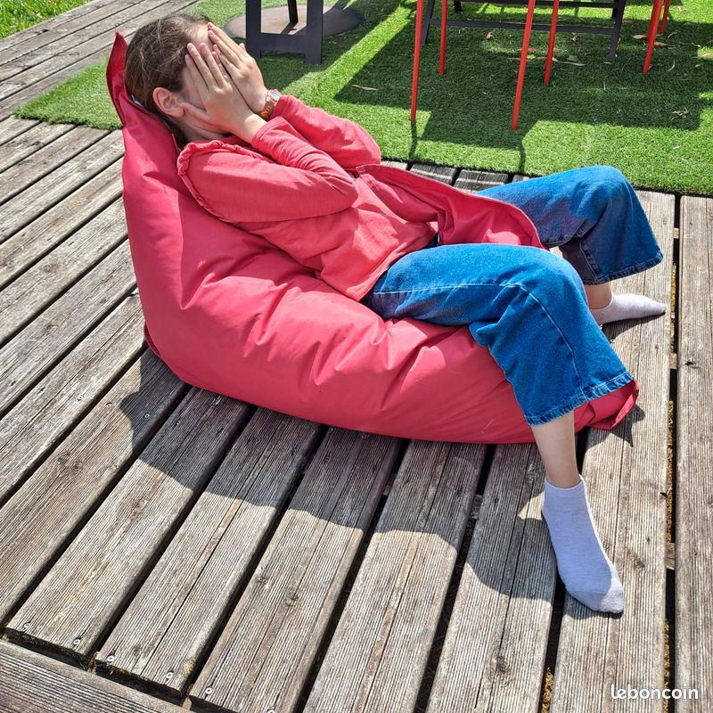 Pouf junior Fatboy rouge - 130 x 100 cm – Original (image 3)
