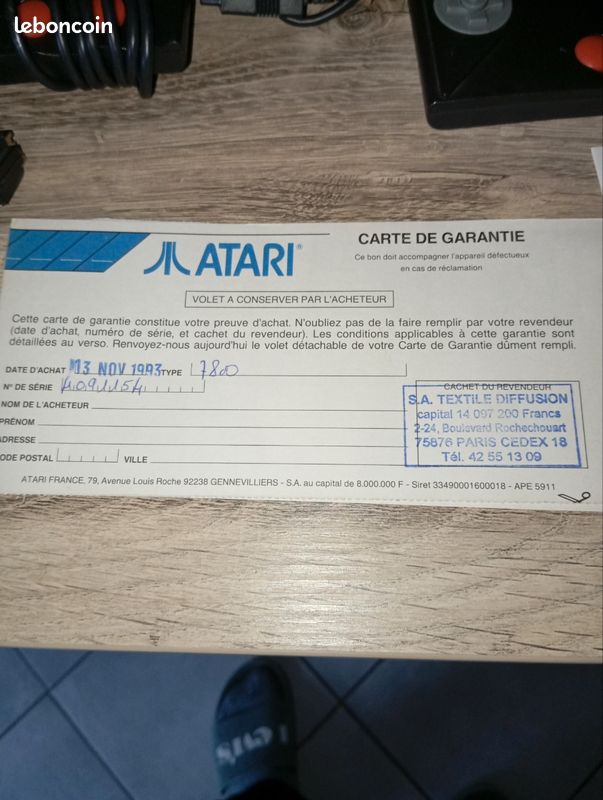 FILM SUR LOGO neuf : Console ATARI 7800 en boite compatible Atari 2600 EUR 450,00 - FR