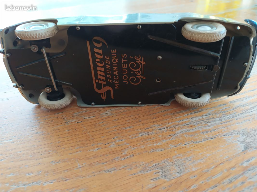 Gégé Simca Versailles à Friction, échelle 1/18, Bleu, Métal Et Plastique, France