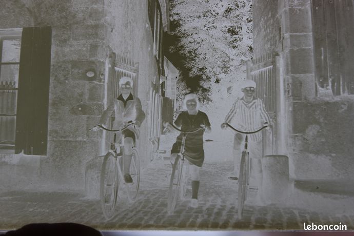 VÉLO, LE VALTIN Xonrupt 1899, photo ancienne plaque de verre, positif 8