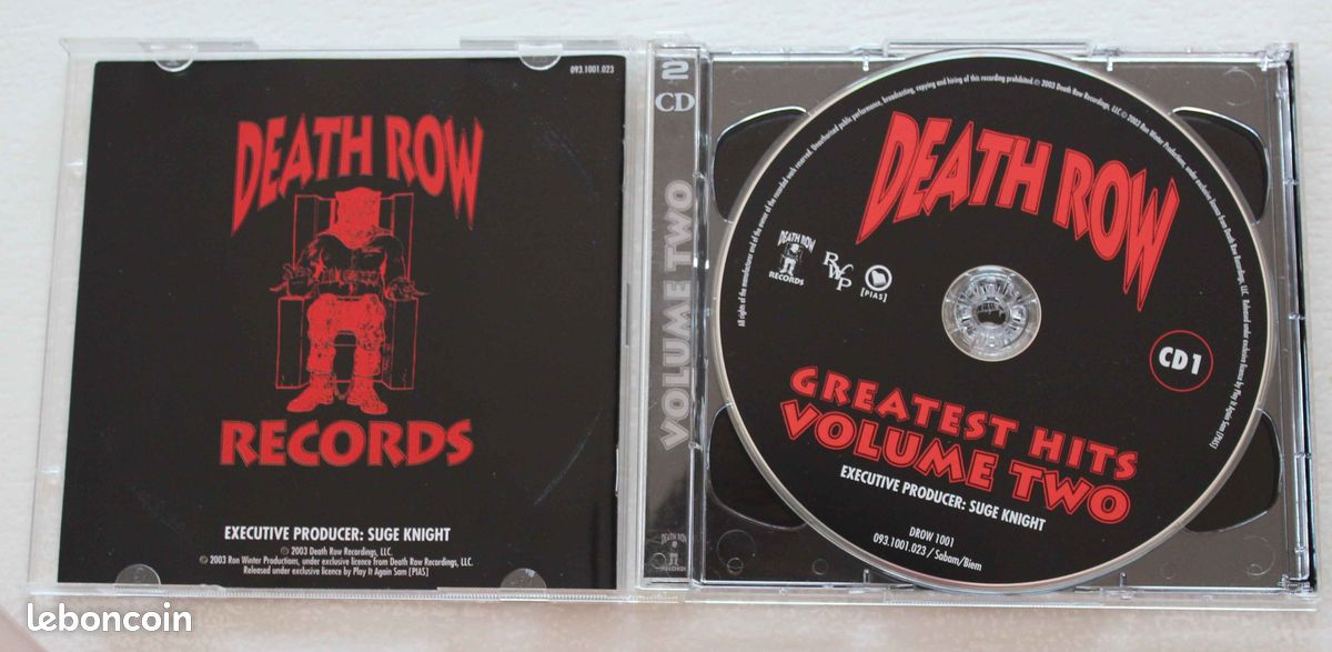 Death Row - Greatest hits volume two - 2Pac Dr Dre ice cube ect 