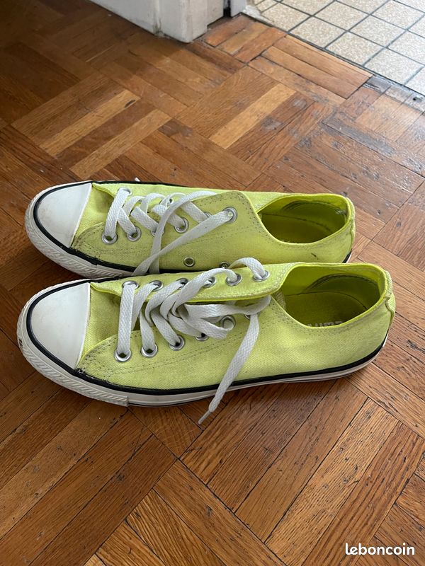 Converse jaune fluo taille 37 (image 1)