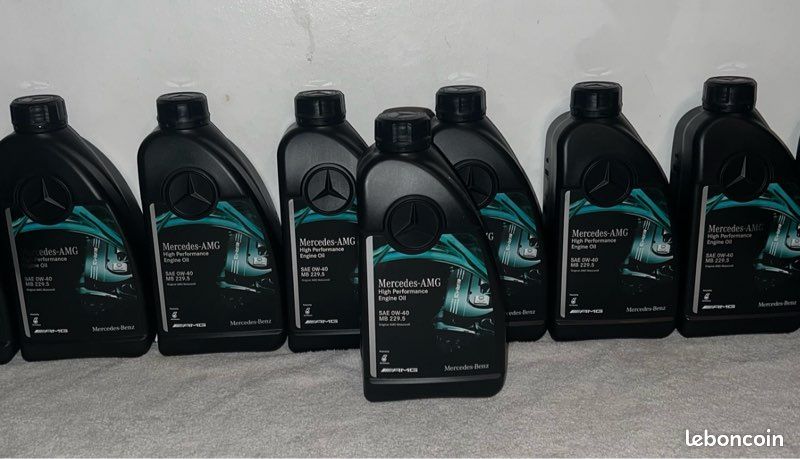 7 bidon de 1 litre huile moteur Mercedes AMG SAE OW40 MB 229.5 neuf original (image 1)