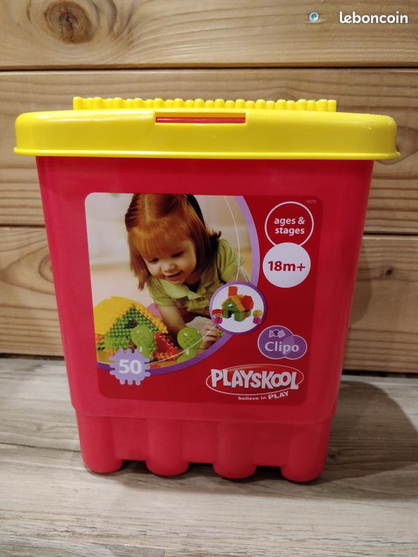 Jeu de bloc construction +18 mois PLAYSKOOL CLIPO (image 1)