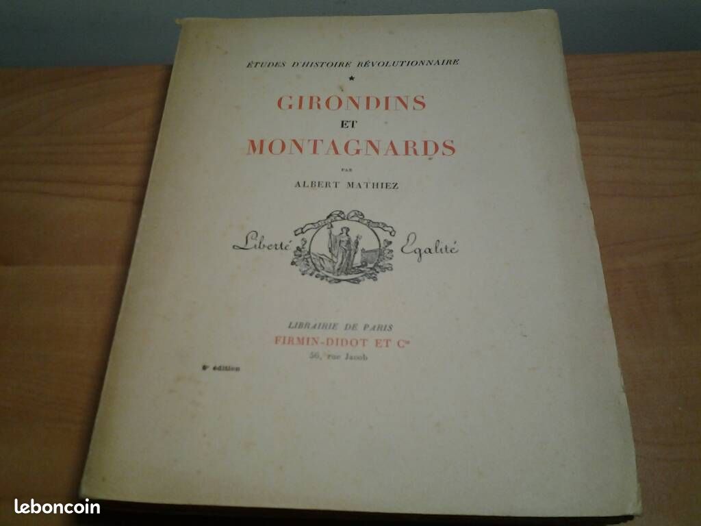 Girondins et Montagnards 1930 Mathiez (image 2)
